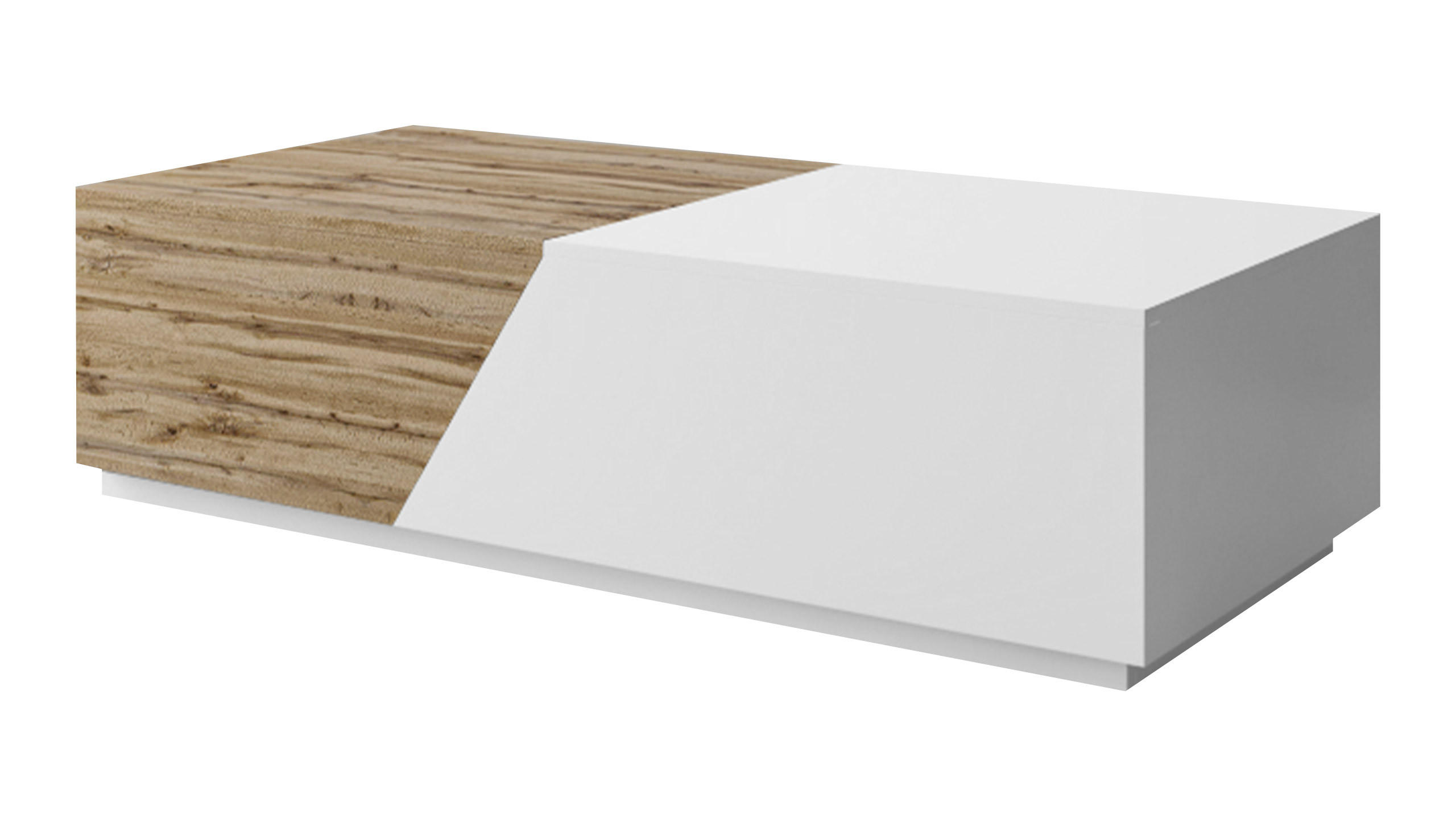 COUCHTISCH Ceelias - Weiß, Holzwerkstoff (60/124/42cm) - MIRJAN24