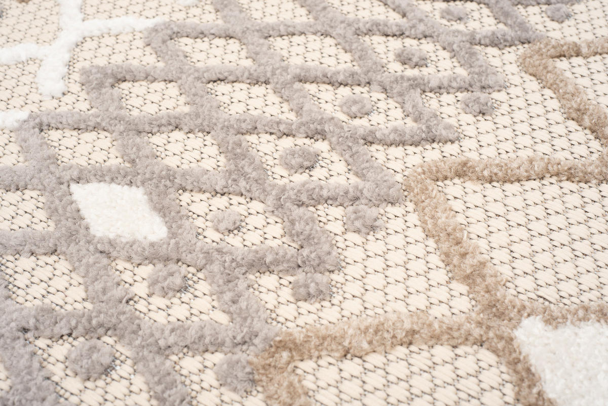 TEPPICH PATIO Creme 200/300 cm - Creme, Kunststoff (200/300cm) - Tapiso