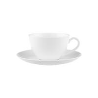 KAFFEETASSE MIT UNTERTASSE Anmut weiß 280 ml 2er Set - Weiß, Keramik (11.2/7/14.1cm) - Villeroy & Boch