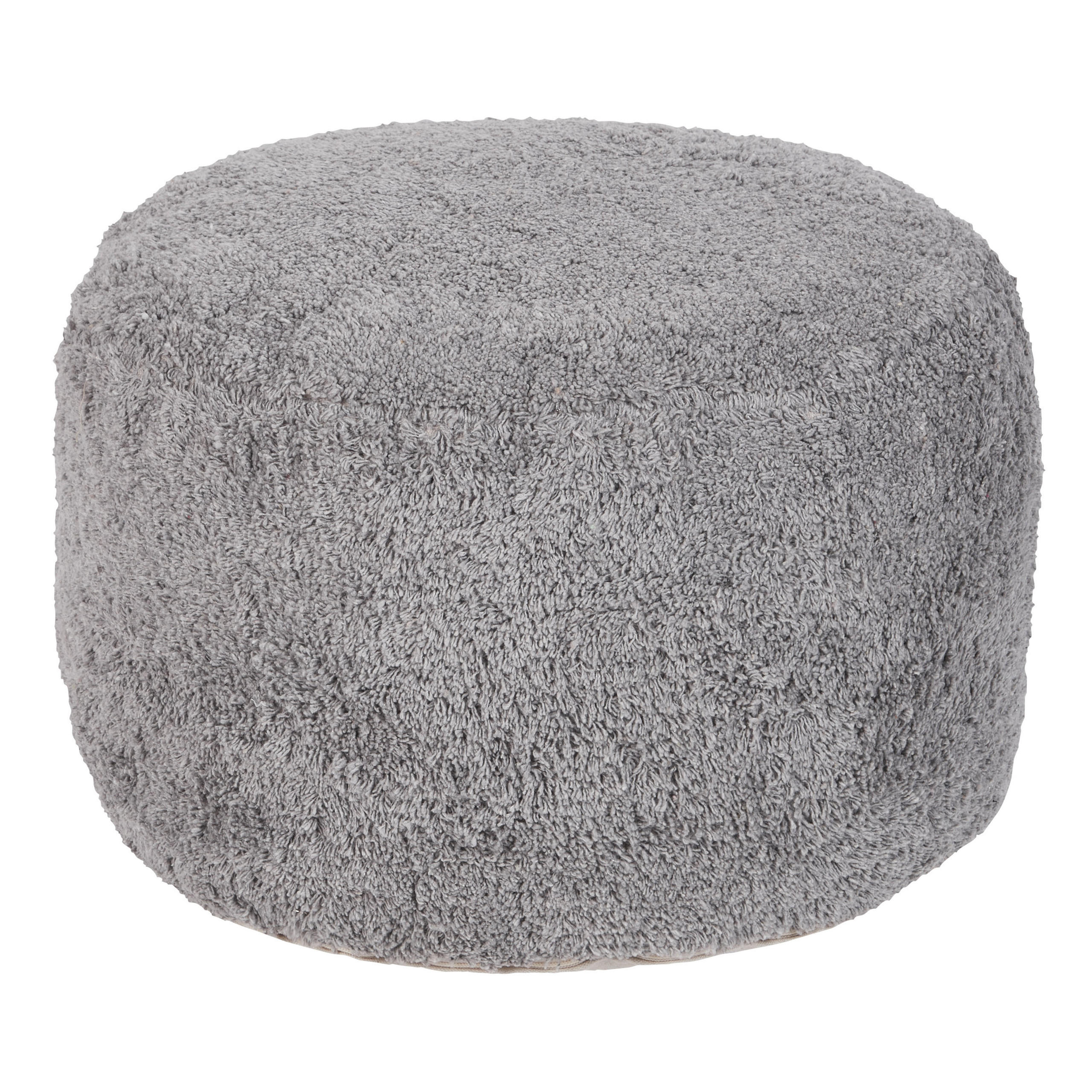 POUF Baumwolle Grau Kandhkot - Grau, Textil (50/35/50cm) - Beliani