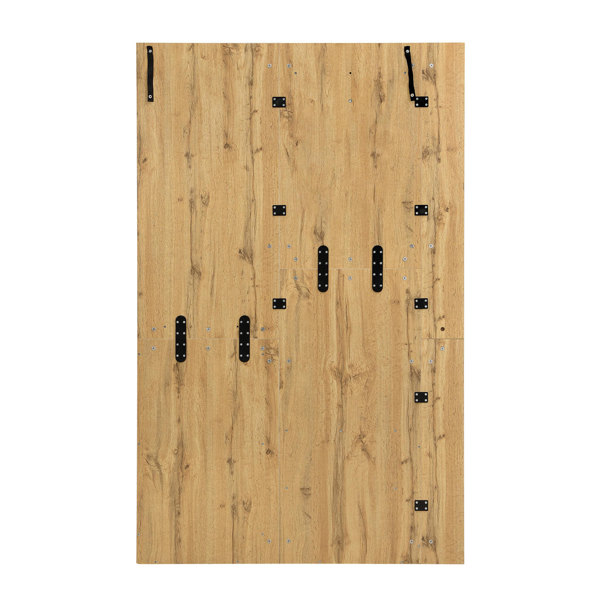 SCHUHSCHRANK aus MDF 115x37x185cm in Natural mit Spiegel & Sitzpolster - Naturfarben, Holzwerkstoff (115/185/37cm) - Modfu