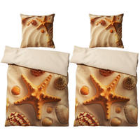 BETTWÄSCHE 4-teilig Sanibel - Beige, Naturmaterialien (135/200cm) - Sanilo