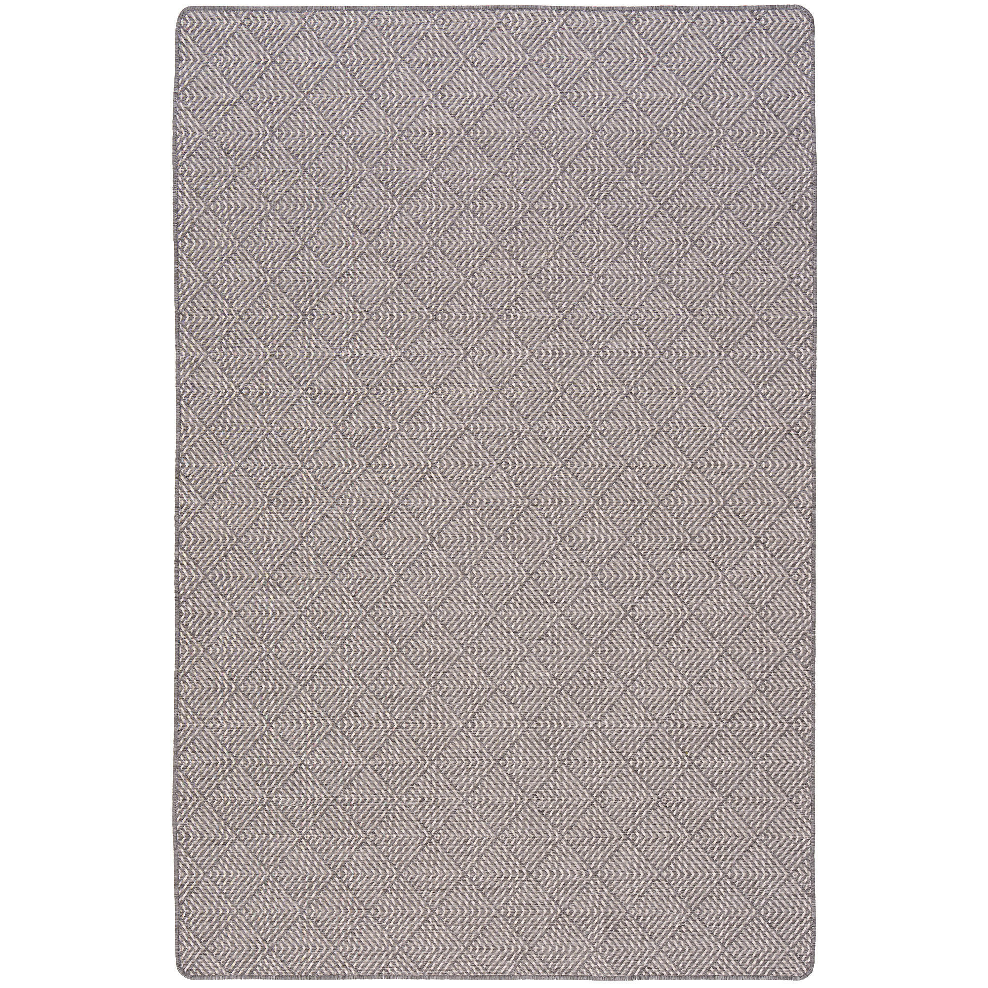 IN- UND OUTDOOR TEPPICH BEIDSEITIG NEWPORT MODERN - Grau, Textil (100/100cm) - Snapstyle