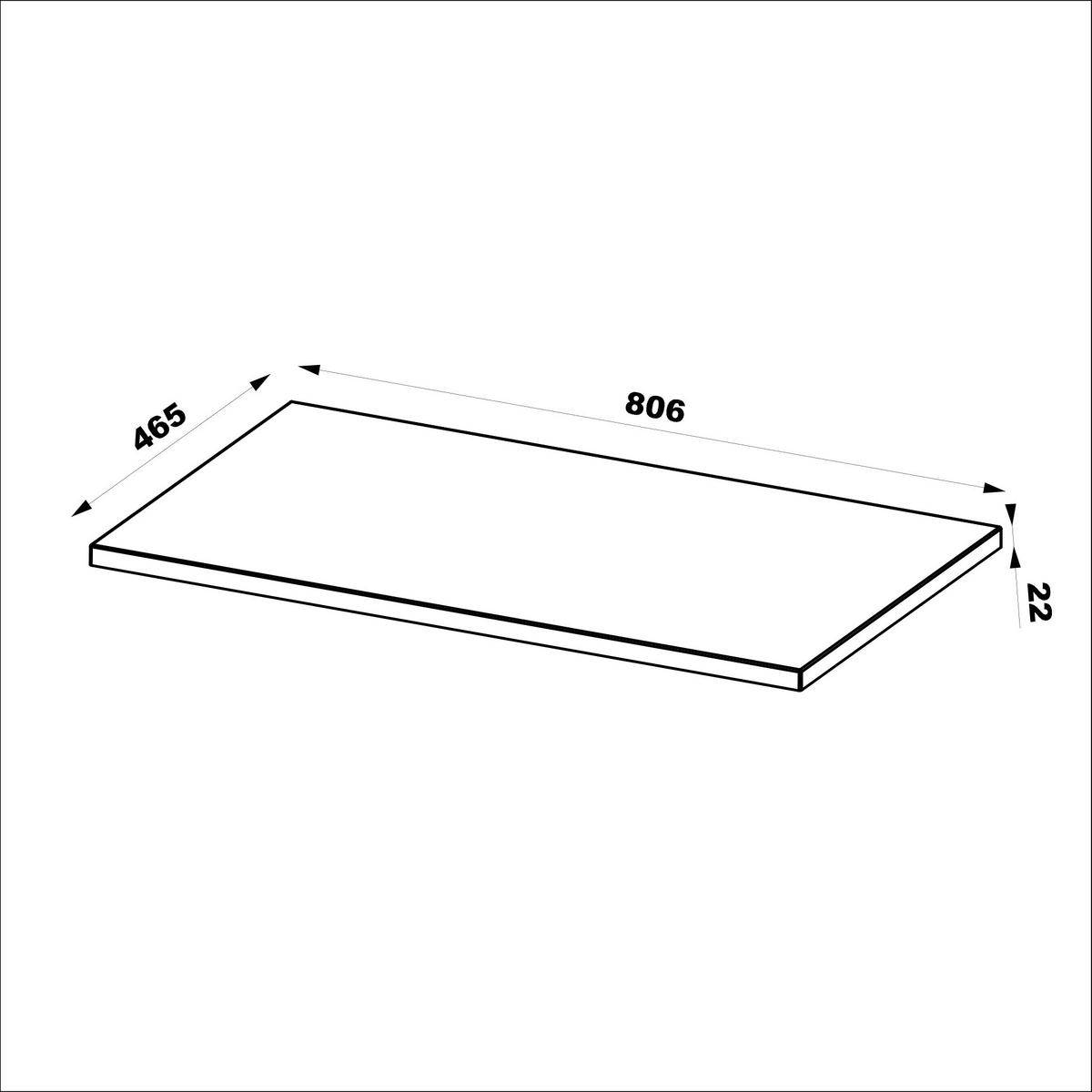 WASCHBECKENUNTERSCHRANK Colorado 2 Schubladen Cashmere - 80 x 46 x 52 cm - Kaschmir, Holz (80/52/46cm) - Badplaats
