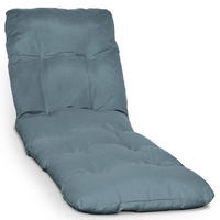 ROLLLIEGENAUFLAGE Flair RL 190x60x8cm Taubenblau - Blaugrau, Textil (60/190cm) - Beautissu 