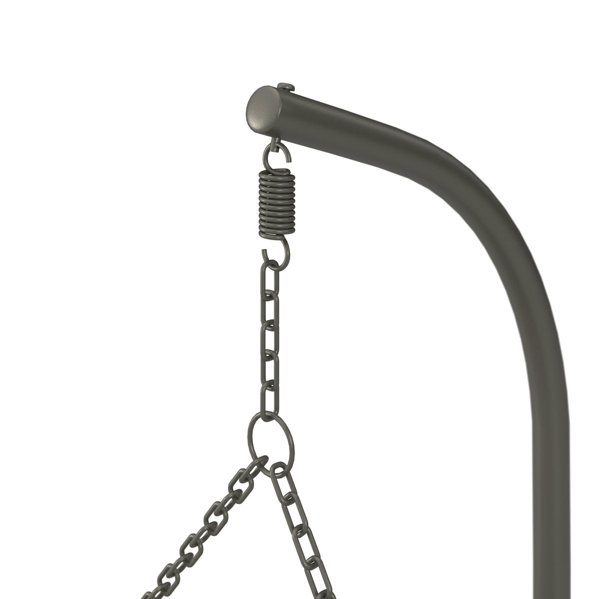 HÄNGESESSEL Enea Creme Metall/Kunststoff/Outdoorstoff - Creme, Metall (1/205/120cm)