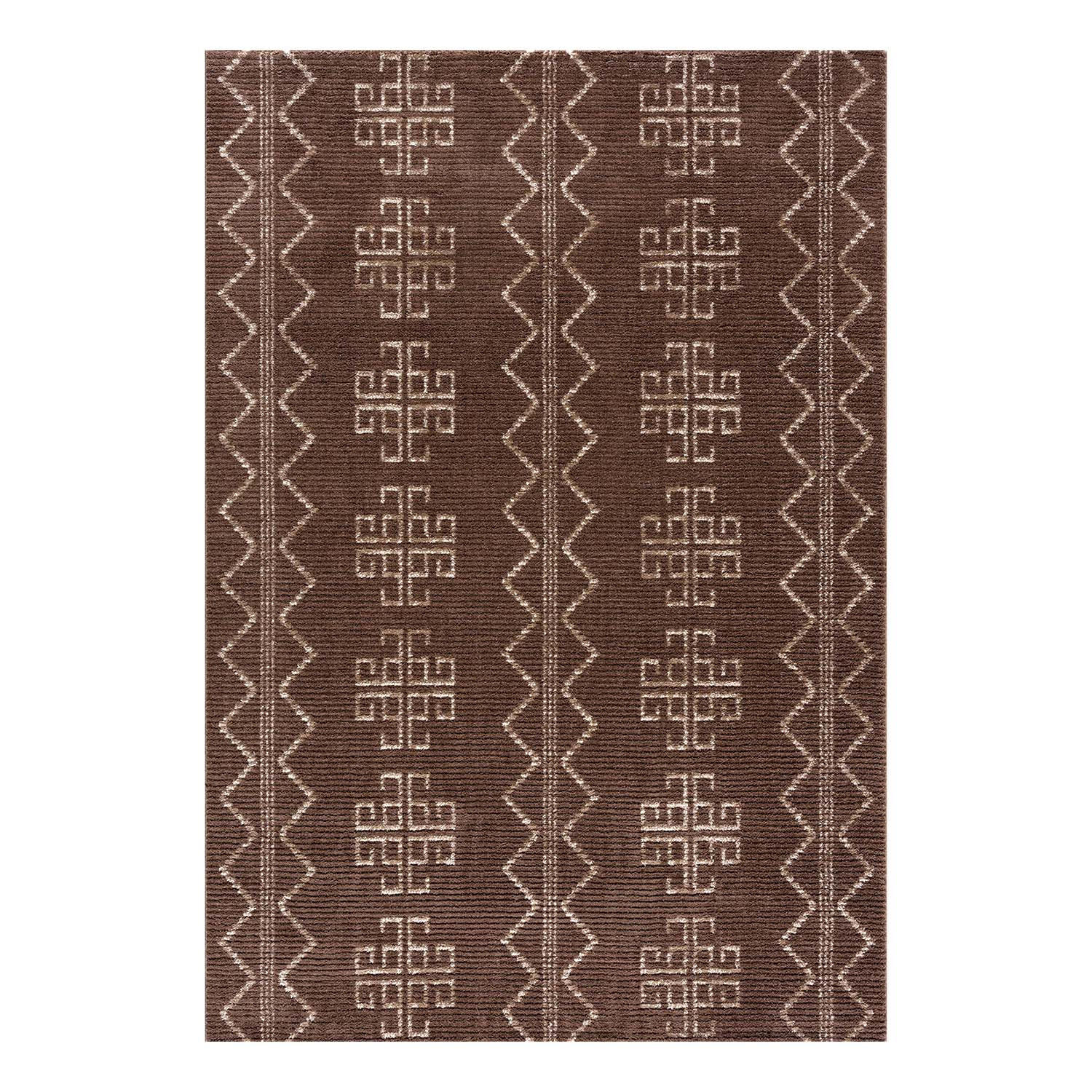 KURZFLOR-TEPPICH April 0608 Braun 140x200 cm - Braun, Textil (140/200cm) - carpet city