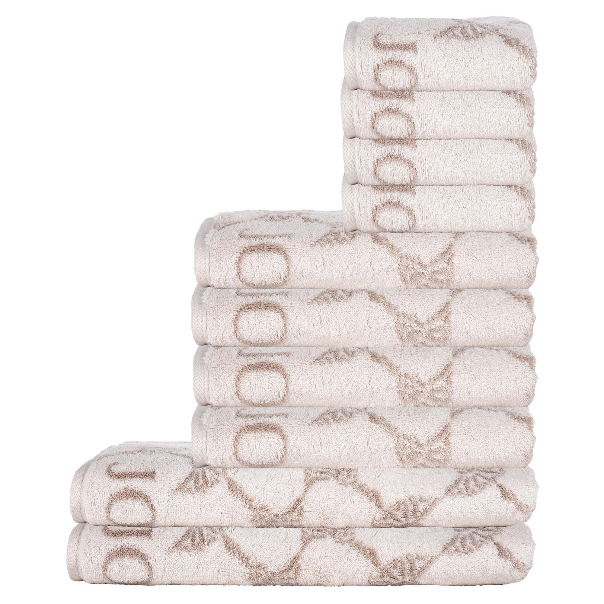 HANDTUCH Unisex Beige Baumwolle 10er Pack - Creme, Textil (200/135cm) - Joop!