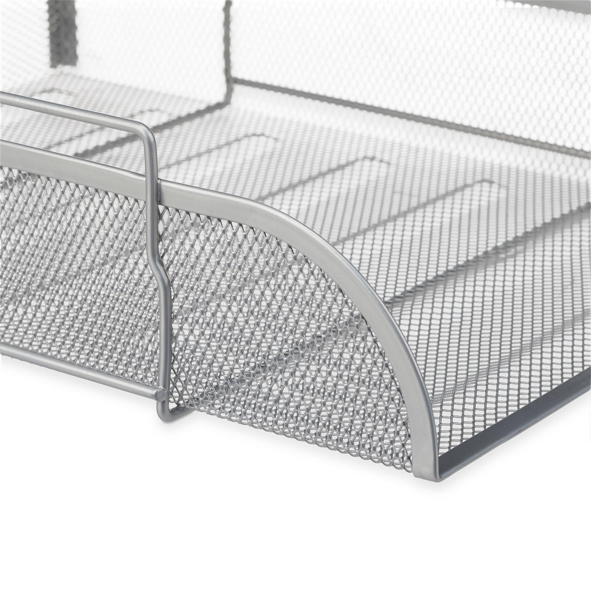 UKLADANIE dokumentov - strieborná, kov (26/8.5/33.5cm) - Relaxdays