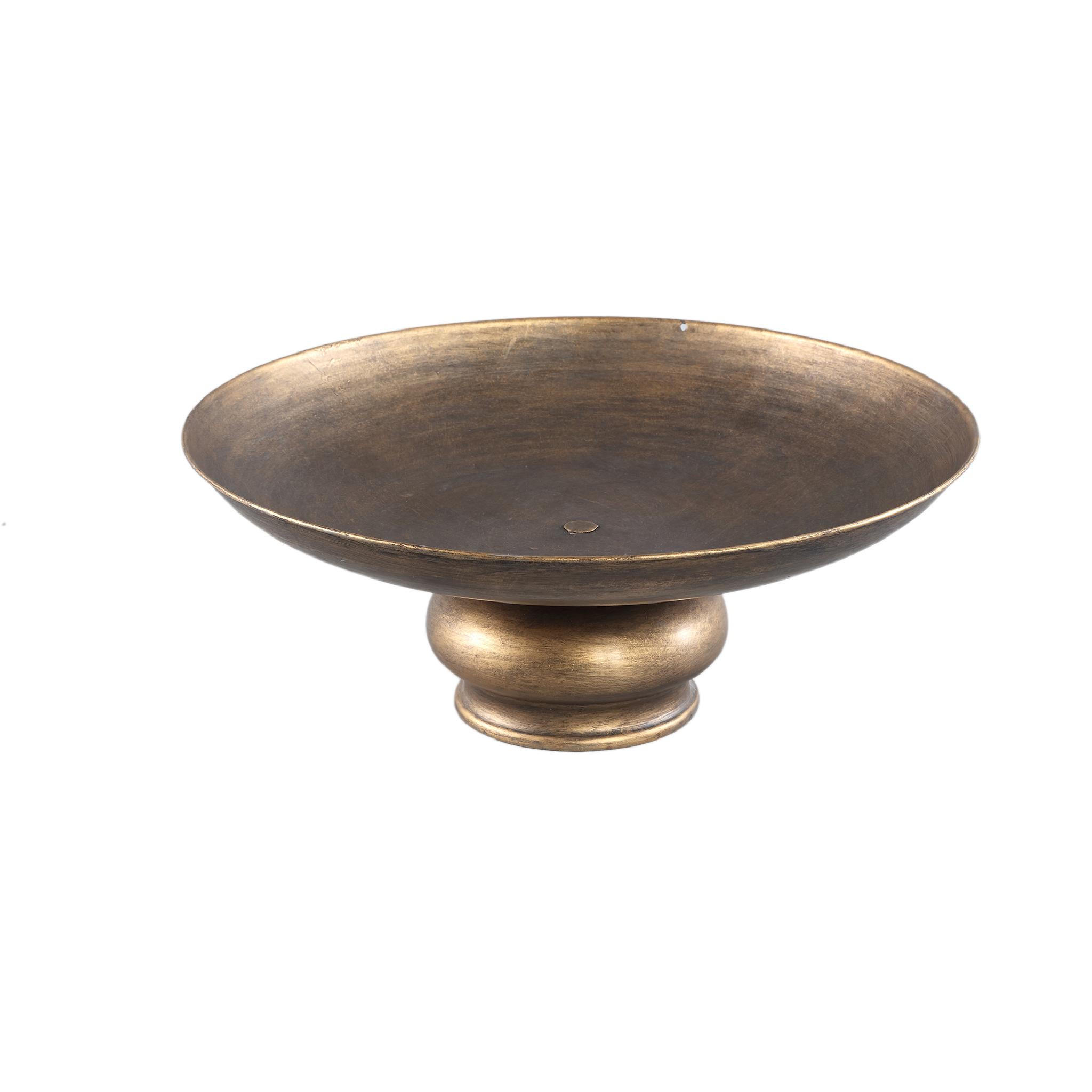 SCHALE Luciene Gold 38/38/14.5cm - Goldfarben, Metall (14.5cm) - PTMD Collection