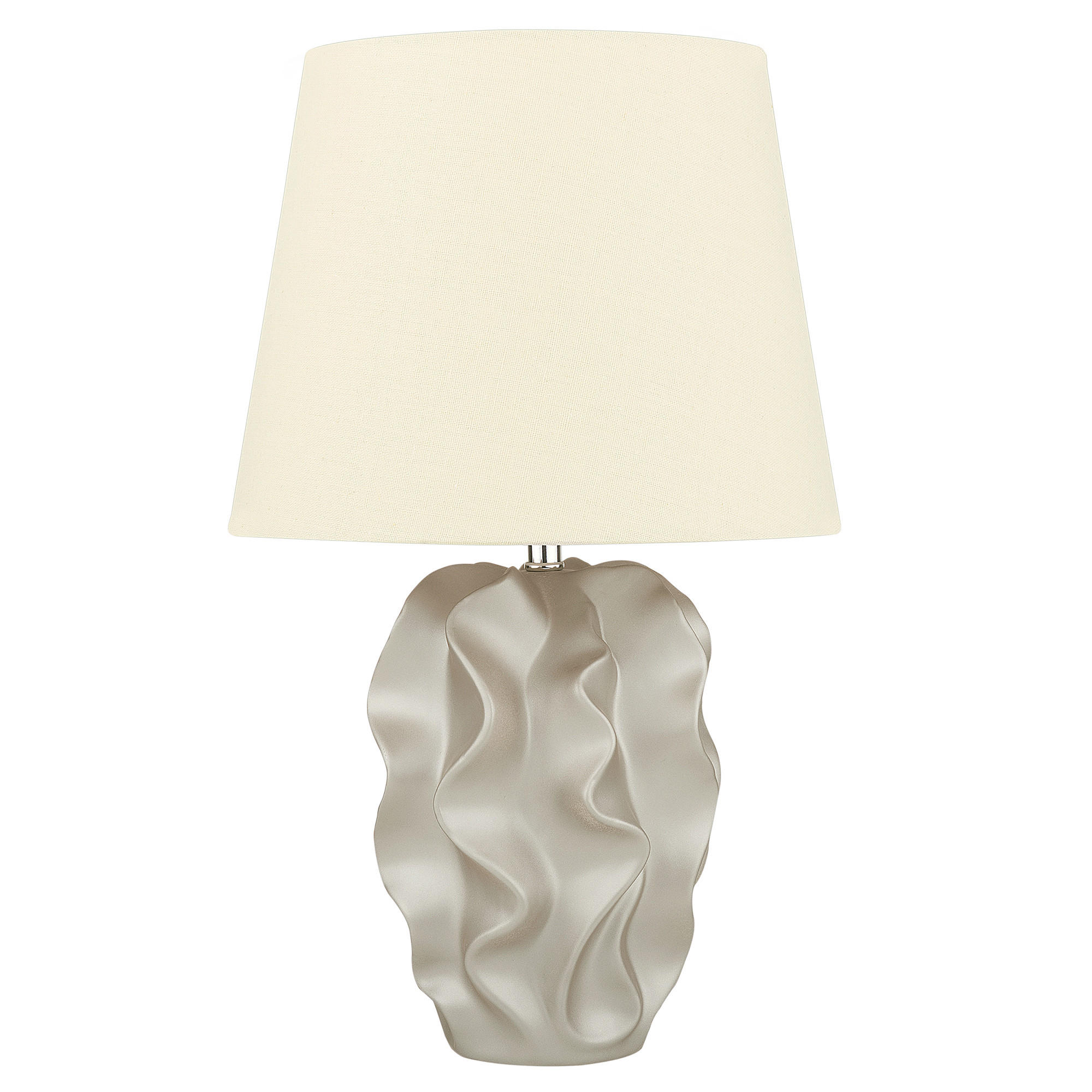 TISCHLAMPE Allika 28/28/46 cm - Goldfarben, Keramik (28/28/46cm) - Beliani