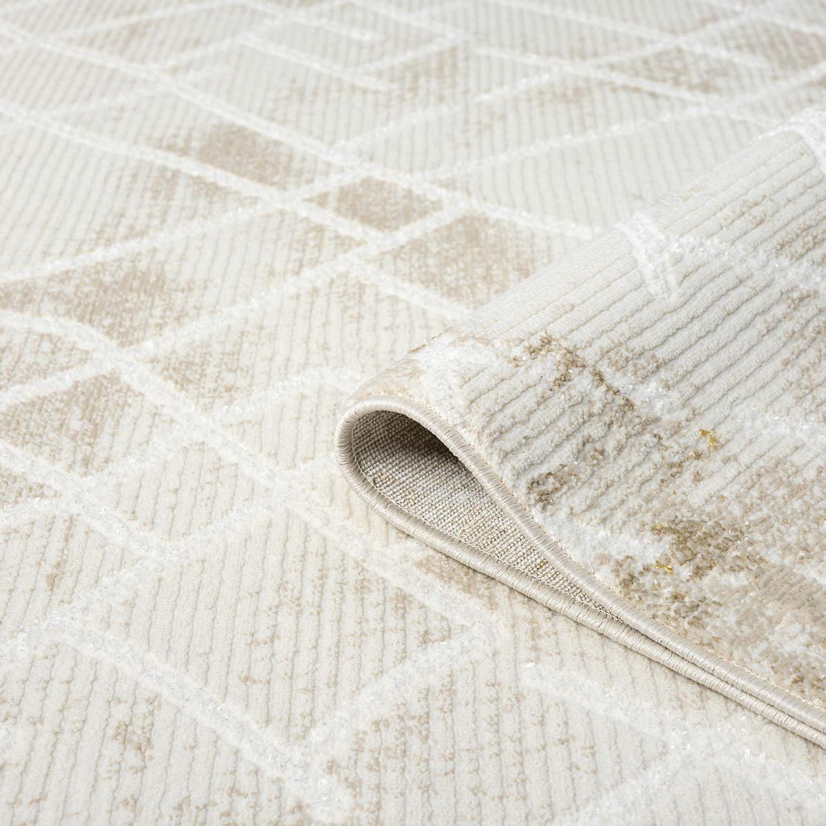 KURZFLOR-TEPPICH Antik 215 Creme 200x290 cm - Creme, Textil (200/290cm) - carpet city
