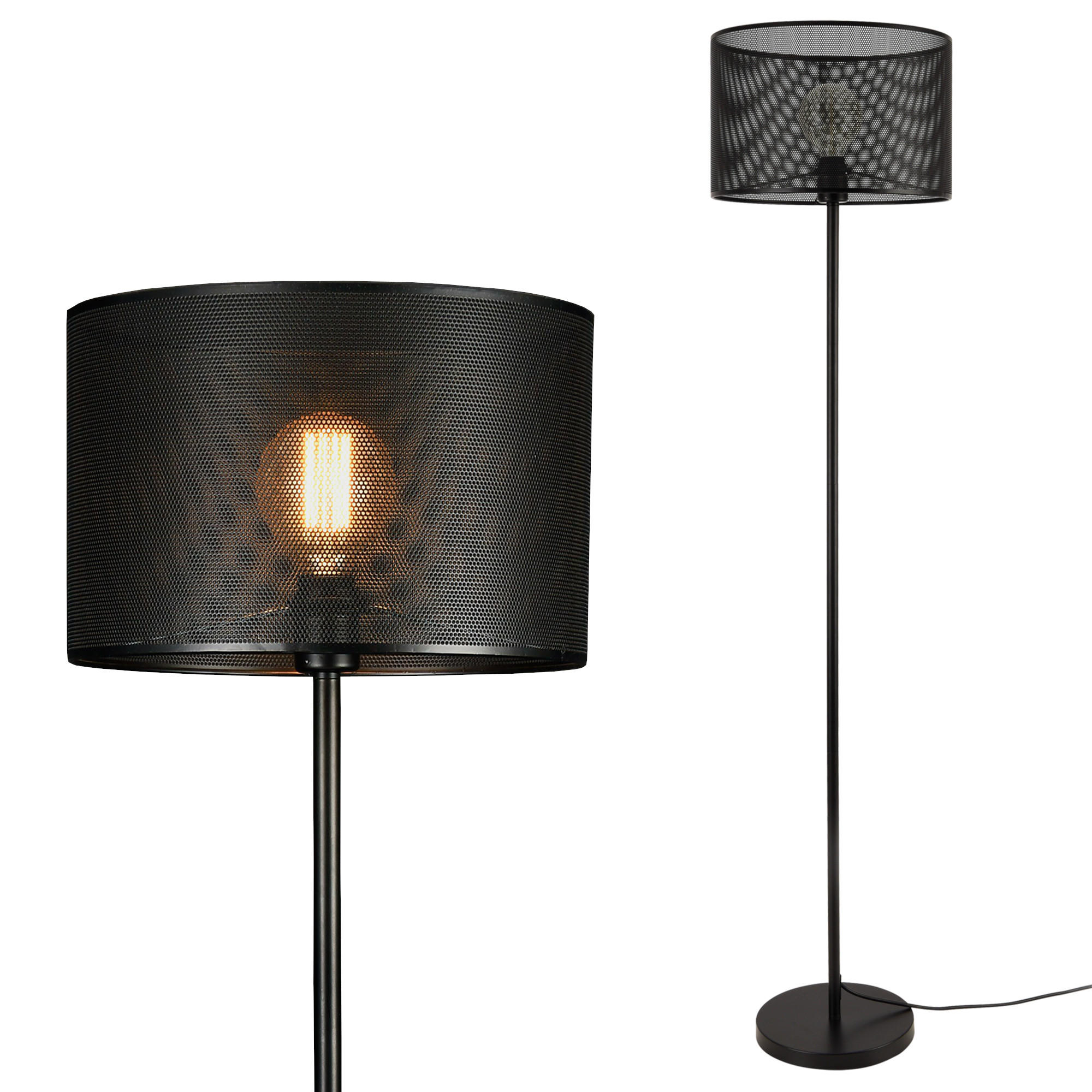 STEHLEUCHTE Arensburg - Schwarz, Metall (35/35/153cm) - lux.pro
