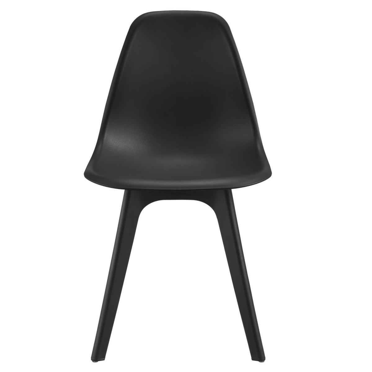 ESSGRUPPE Stathelle - Schwarz, Glas/Metall (105/75/60cm) - [en.casa]
