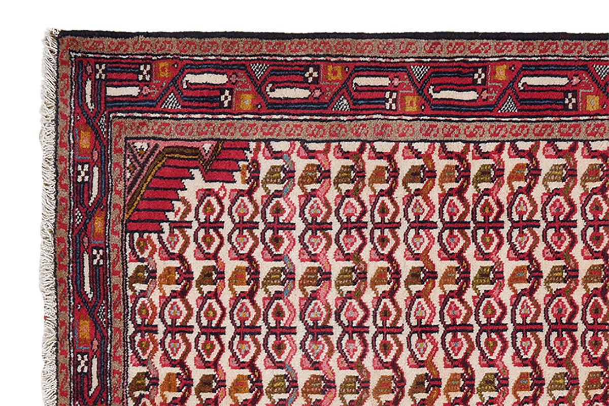 ORIENTTEPPICH handgeknüpft Assadabad Beige, Rot 199/80 cm Schurwolle - Beige/Rot, Textil (80/199cm) - Looma