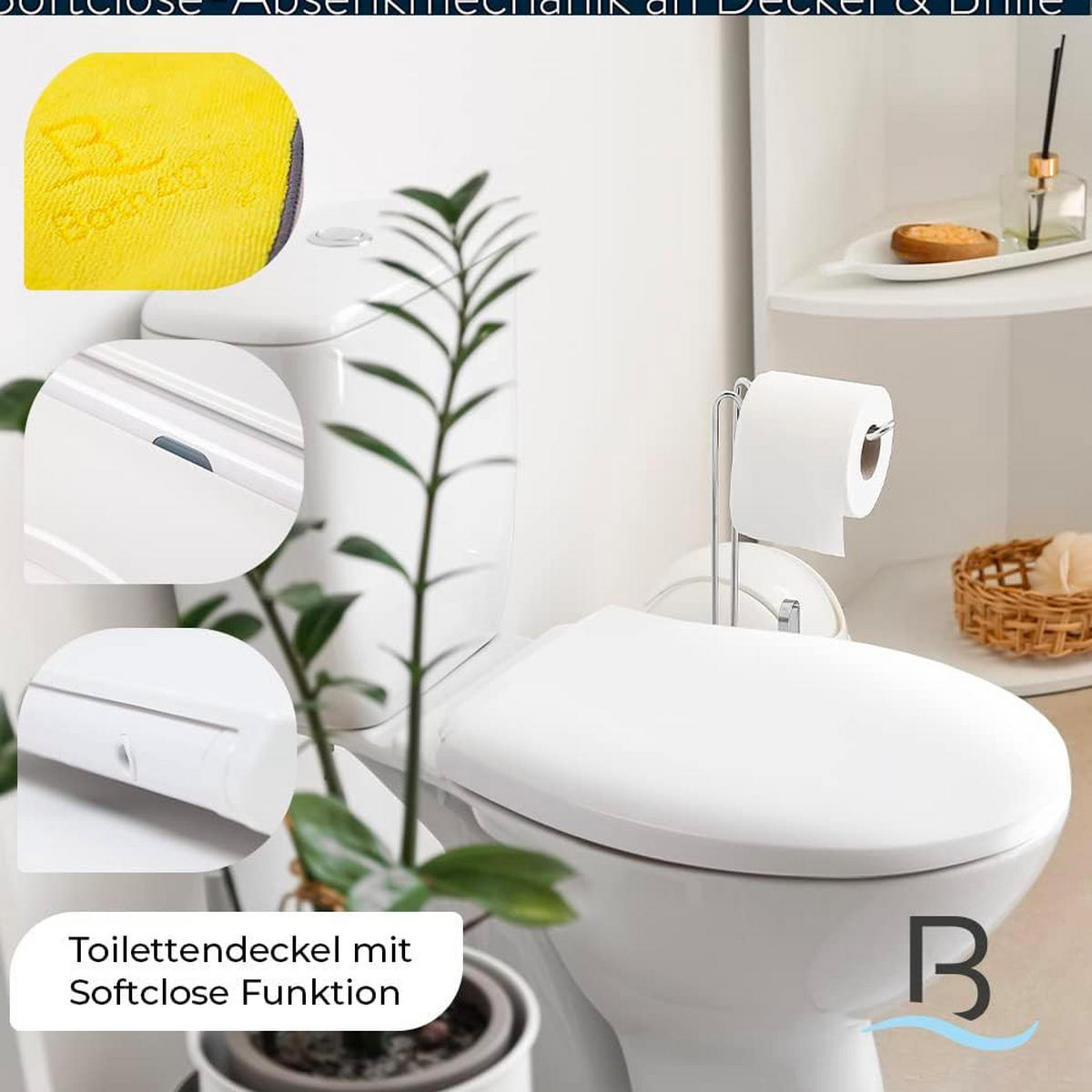 TOILETTENSIZT - Weiß, Kunststoff (37/5/46cm) - Bath4U