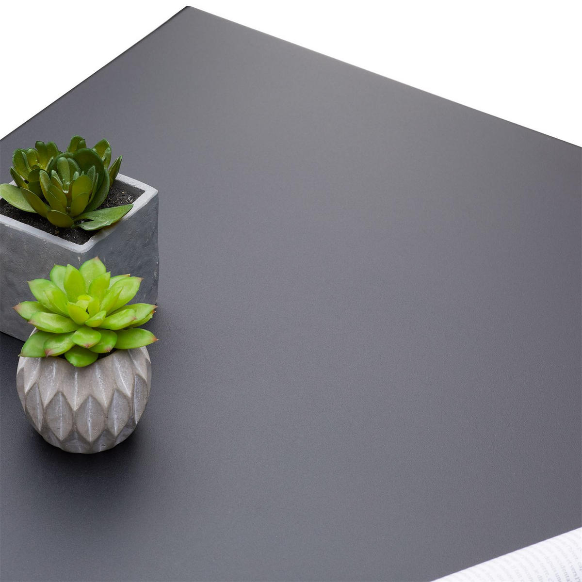 COUCHTISCH HILAR - Schwarz, Metall (80/80/35cm) - IDIMEX