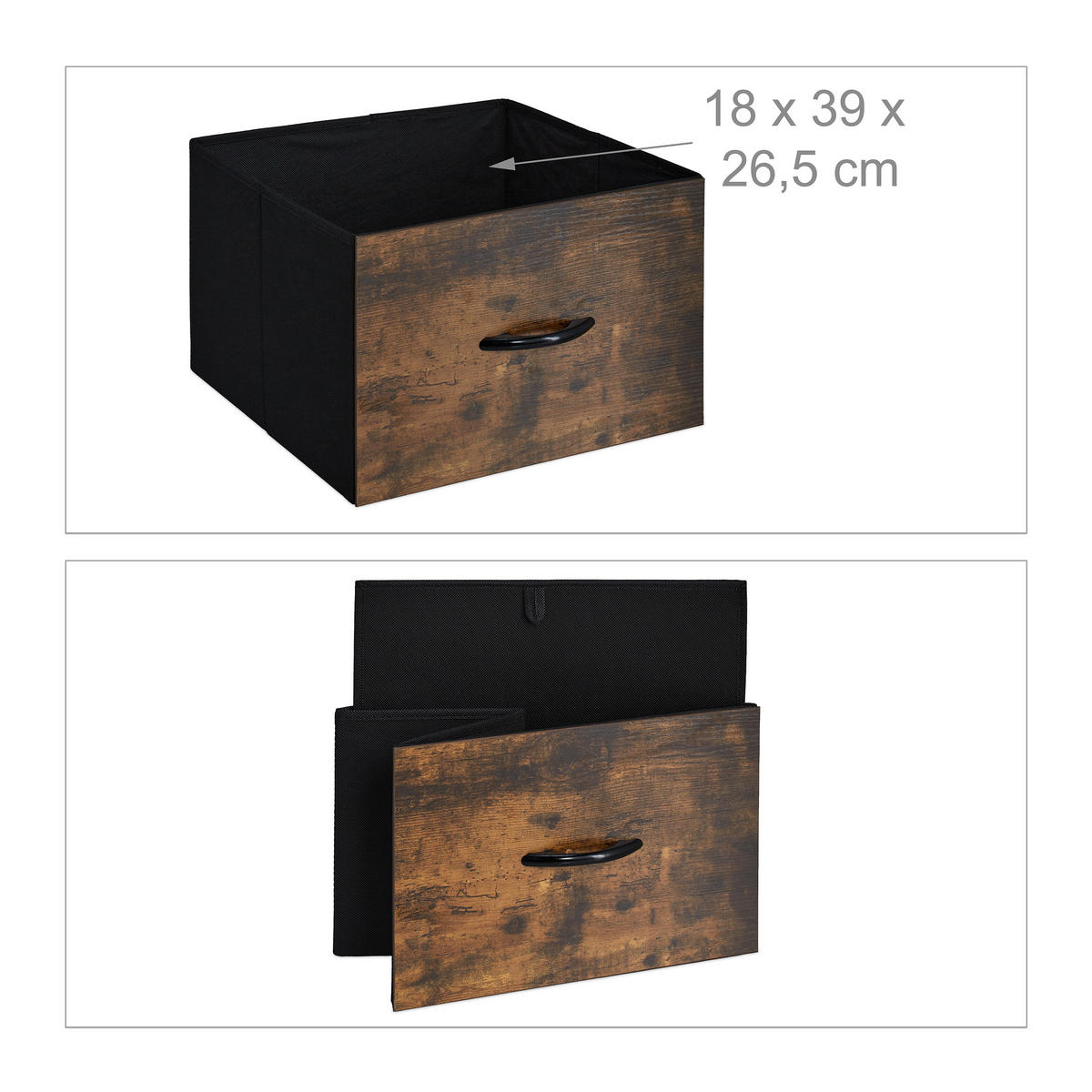 KOMMODE - Braun, Holz/Holzwerkstoff (84/92/32cm) - Relaxdays