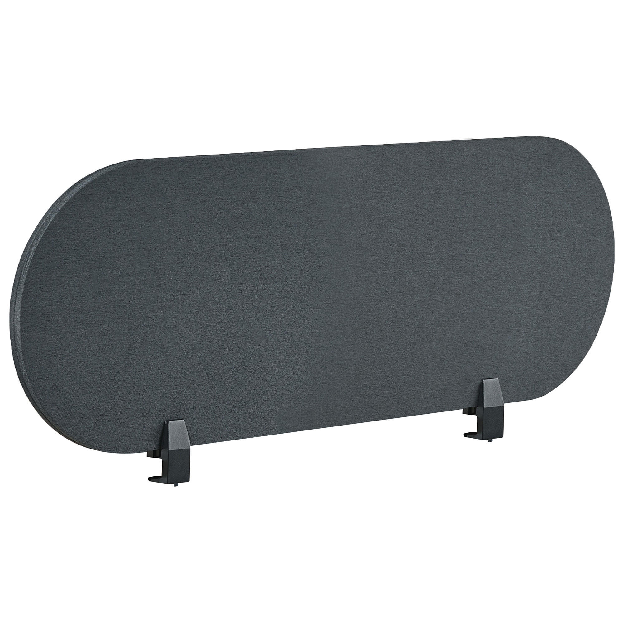 DĚLICÍ STĚNA NA STŮL 120/40 cm Tmavě šedá Sparky - tmavě šedá, textil (120/40/2cm) - Beliani