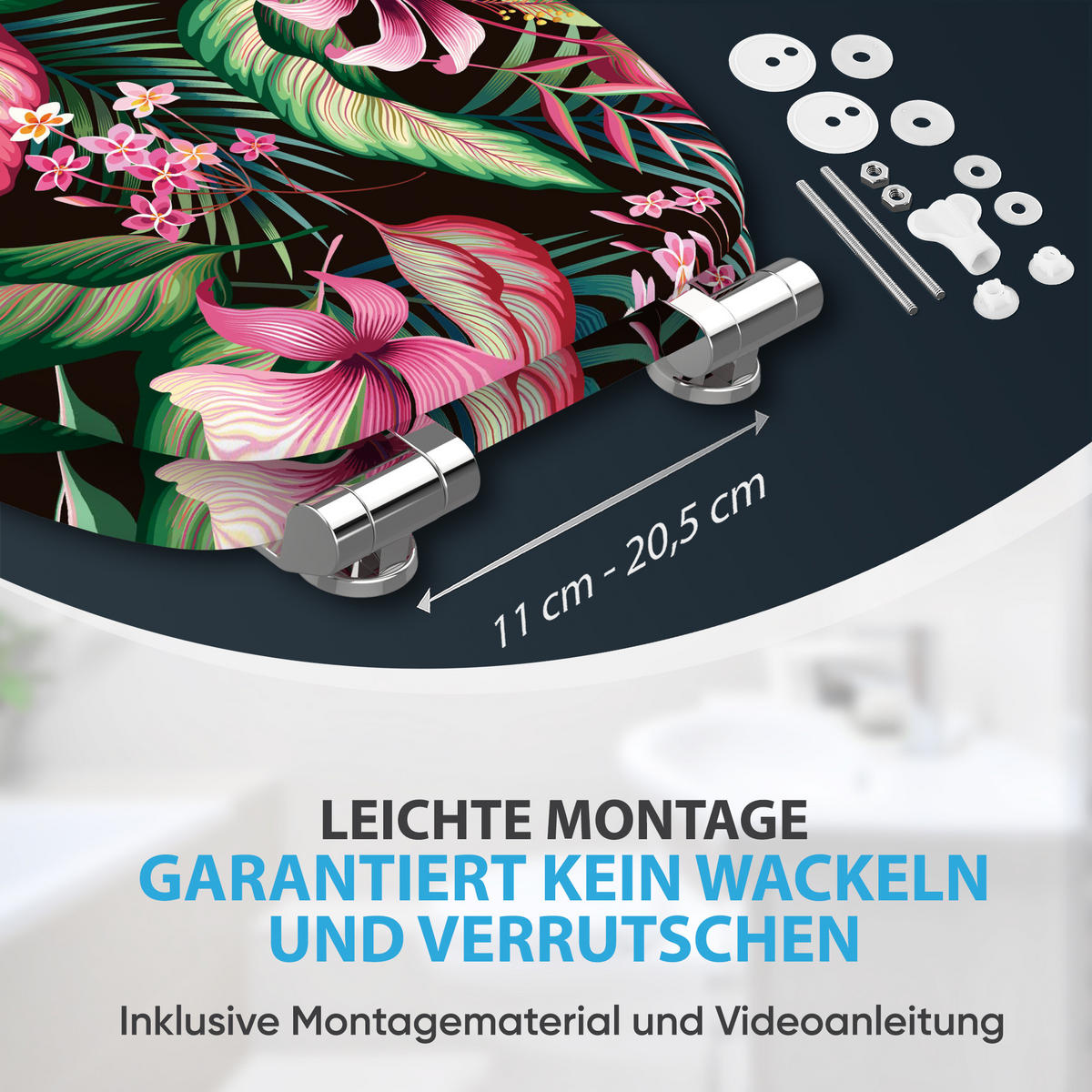 WC Sitz Bali - Multicolor, Holzwerkstoff (38/6/47cm) - Sanilo