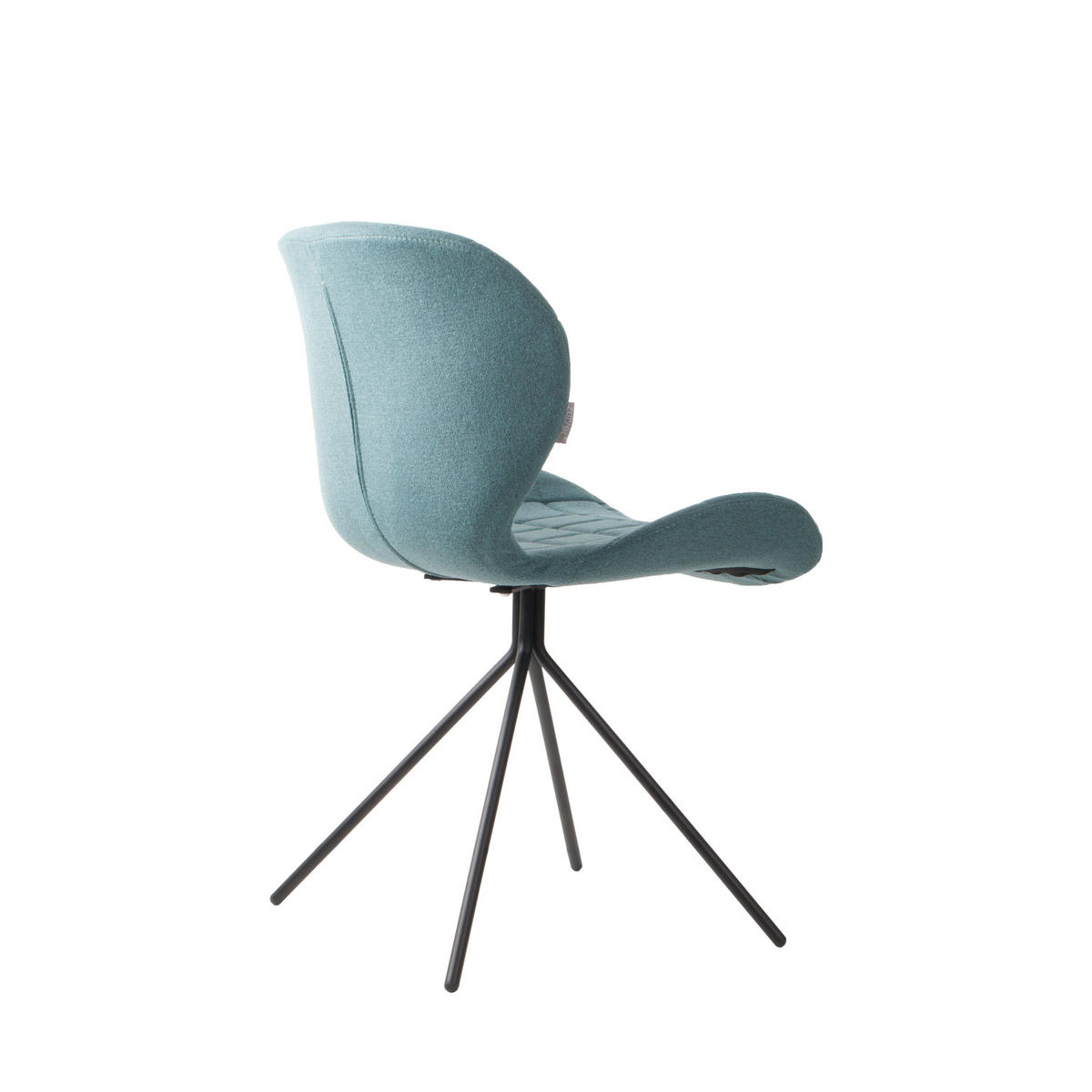 ESSZIMMERSTUHL OMG Blau - 2 er Set - Blau, Textil (51/79/59cm) - Zuiver