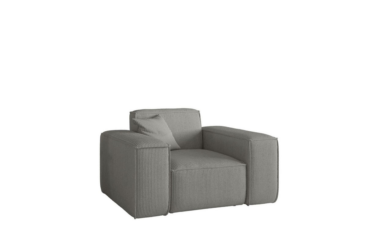 SESSEL Celes Premium Stoff Scala - Grau, Holzwerkstoff/Textil (121/73/88cm) - Fun Möbel