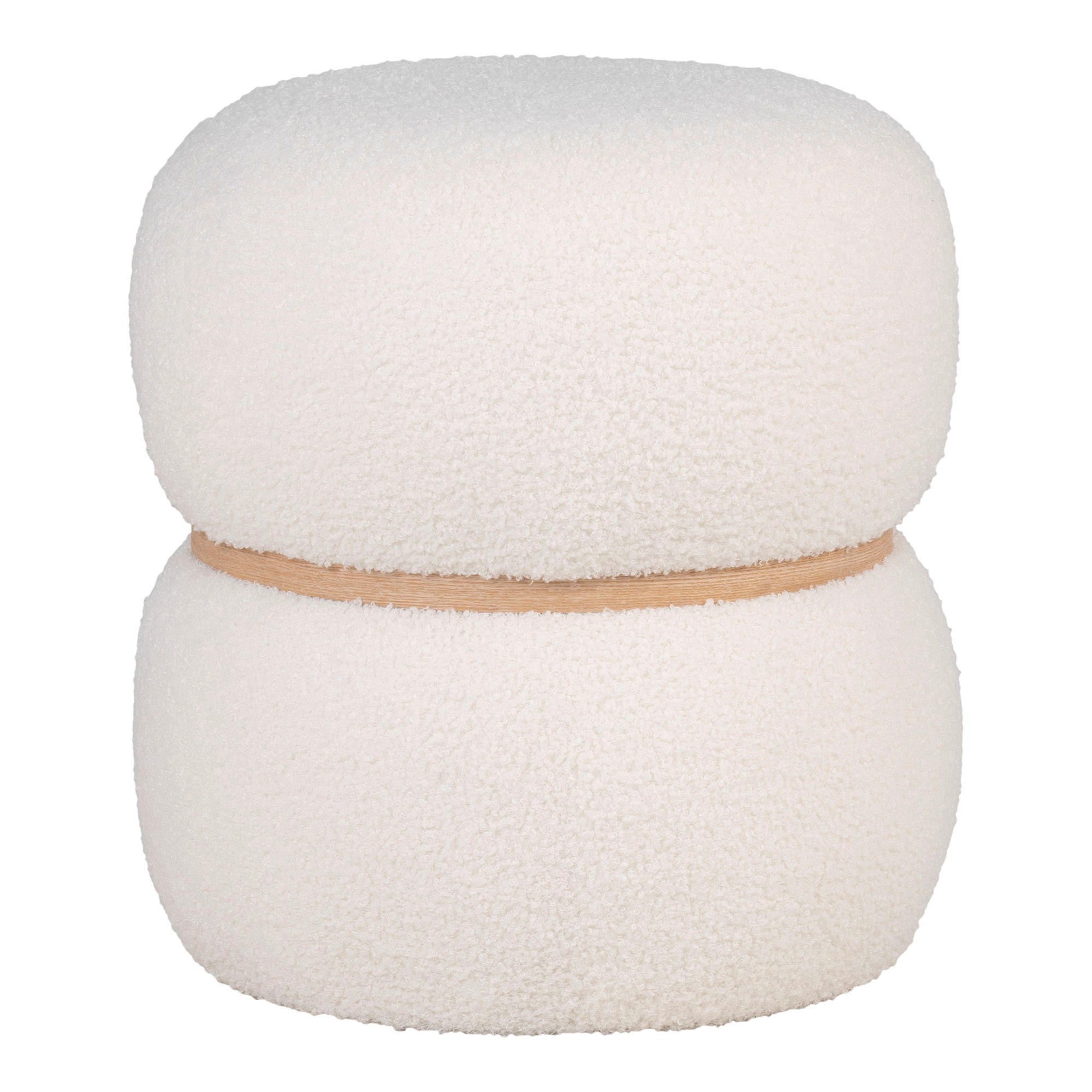 PUFFER Milford - Weiß, Holzwerkstoff (38/41/41cm) - tinkaro