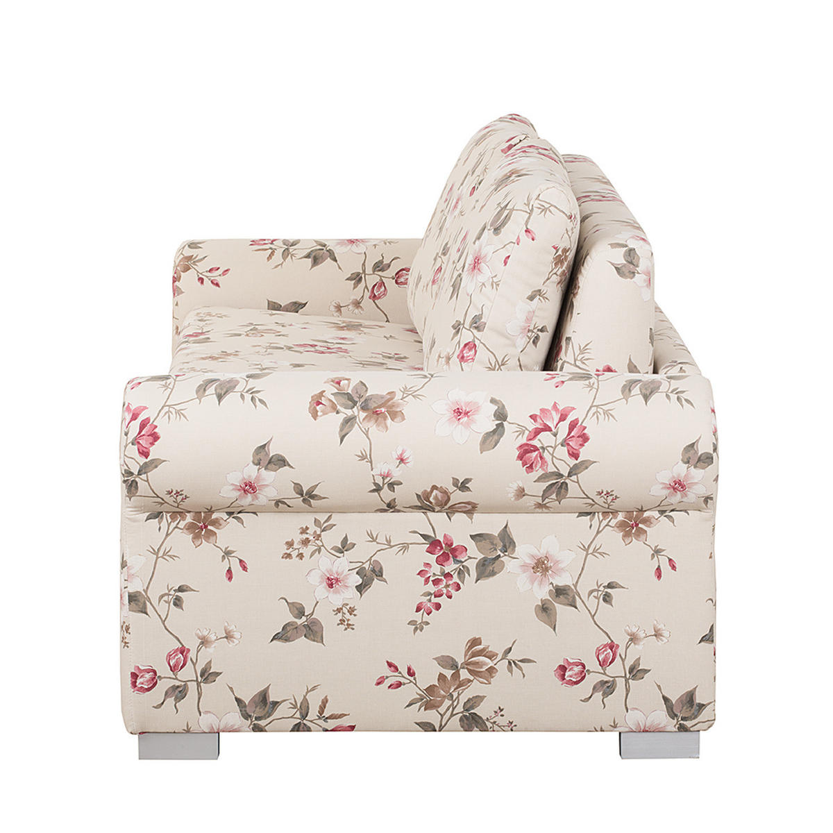 SCHLAFSOFA - Beige/Rosa, Textil (164/90/90cm) - home24