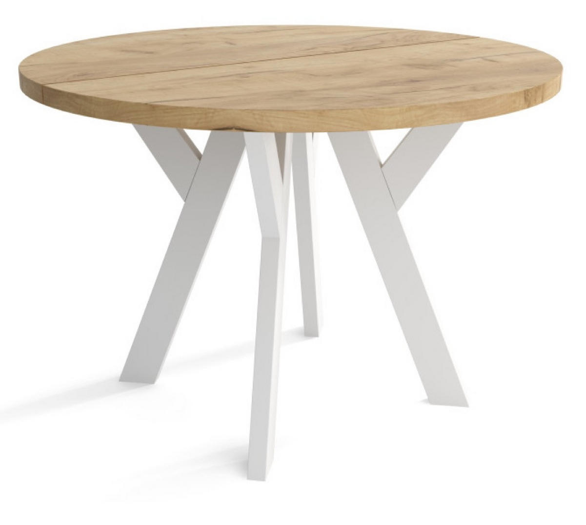 TISCH Gold Craft Ausziehbar Rund 100/200 cm - Multicolor, Holzwerkstoff (200/100/75cm) - Sepro Meble