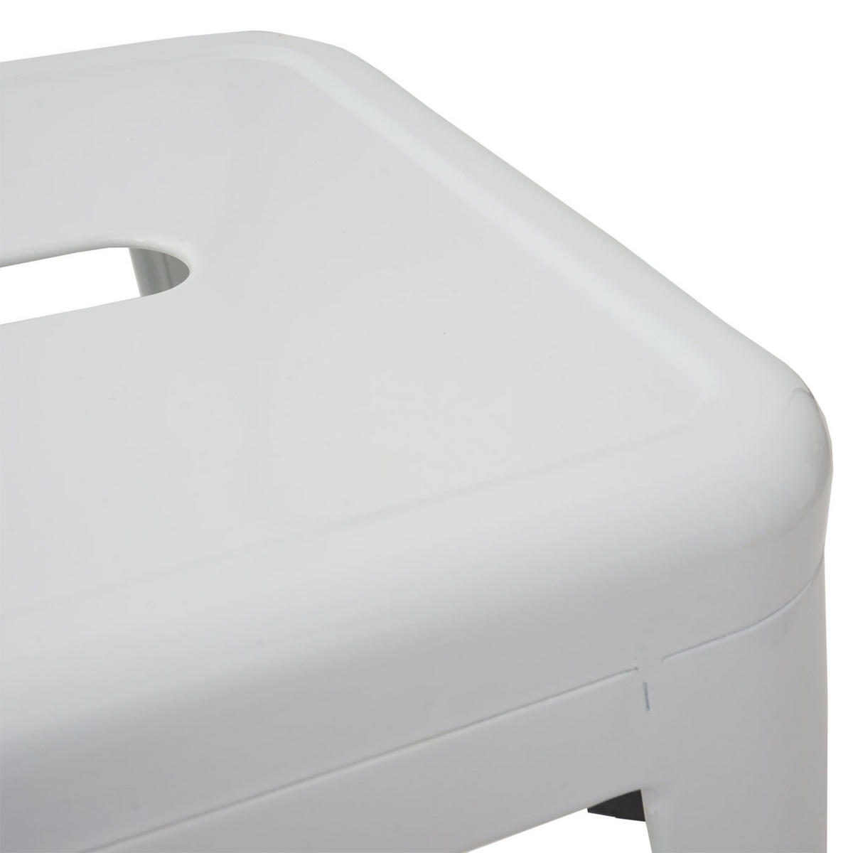 HOCKER METALL Reinweiß - Weiß, Metall (39/46/39cm) - MCW