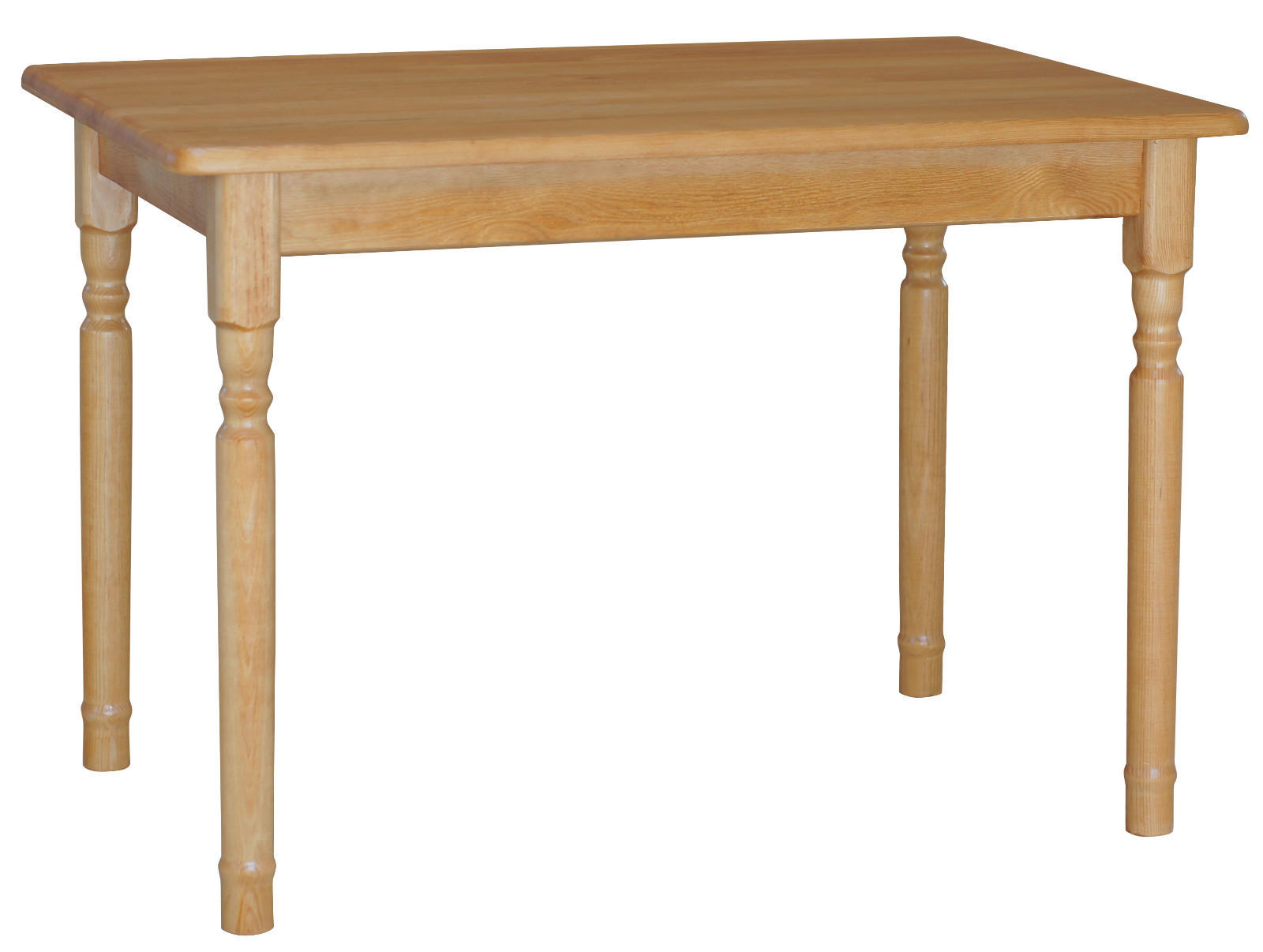 KOMA Esstisch KM869599 aus massivem Kiefernholz, 100 × 60 cm, Erle gebeizt - Erlefarben, Holz (60/75/100cm) - Koma