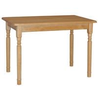KOMA Esstisch KM869599 aus massivem Kiefernholz, 90 × 60 cm, Erle gebeizt - Eichefarben/Erlefarben, Holz (60/75/90cm) - Koma