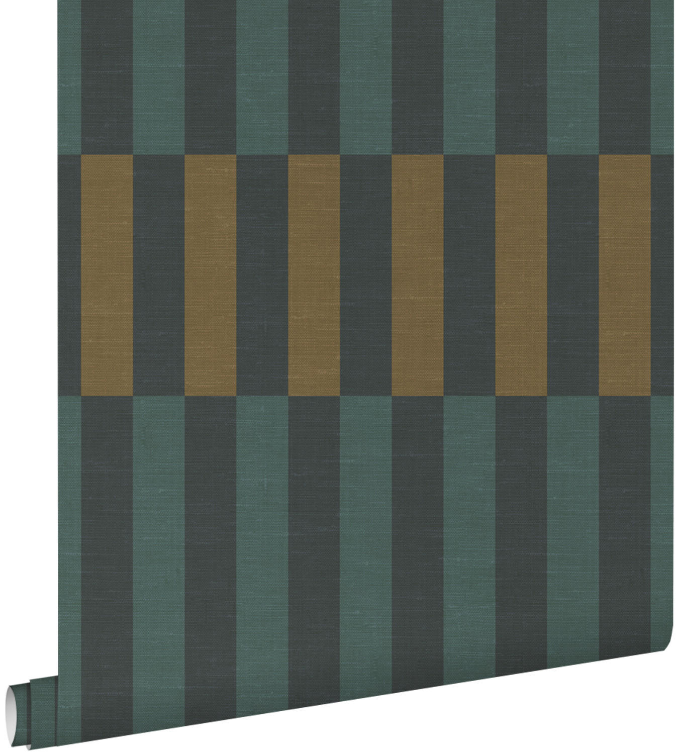 TAPETE Leinenoptik-Streifen 50 x 900 cm - Blau, Papier (50/900cm) - ESTAhome
