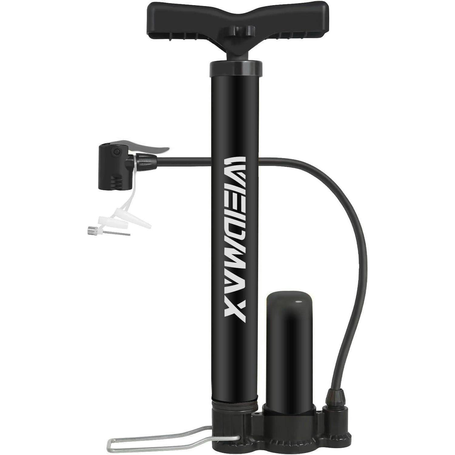 FAHRRADPUMPE mit Presta & Schrader Ventil 120PSI Schwarz - Schwarz, Kunststoff (13/4.5/34.3cm)