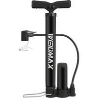 FAHRRADPUMPE mit Presta & Schrader Ventil 120PSI Schwarz - Schwarz, Kunststoff (13/4.5/34.3cm)