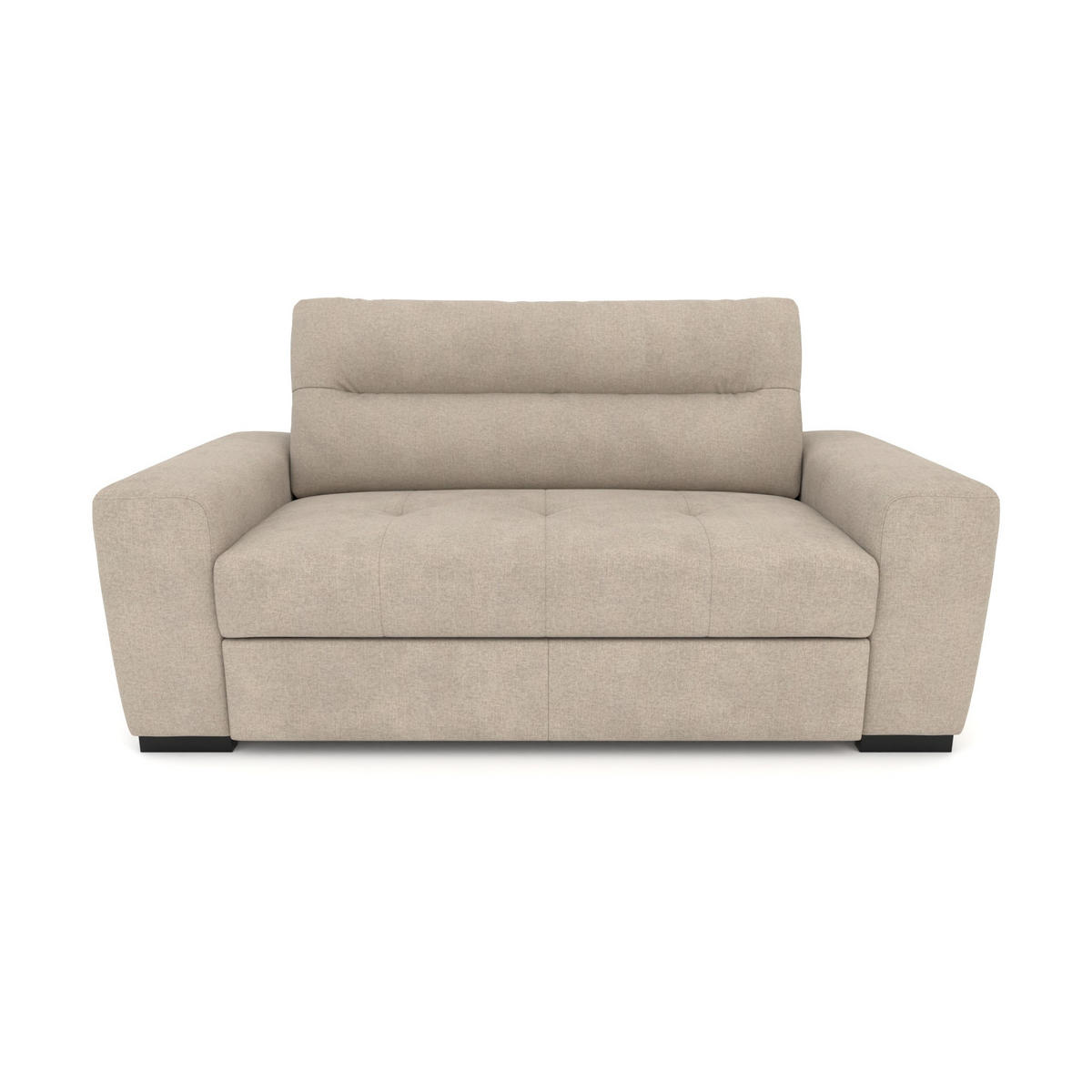 2-SITZER Carlisle Chenille Beige 183/97/93 cm - Taupe, Kunststoff/Textil (183/93/97cm) - foamnova