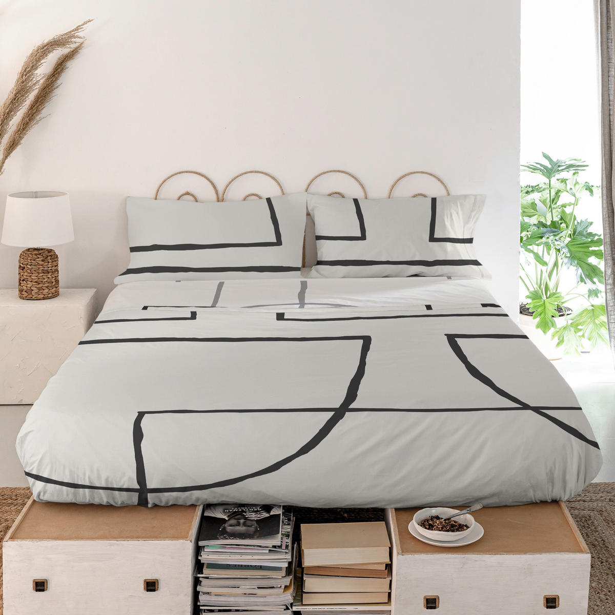 OBERBETTLAKEN serenity 240x270 cm mehrfarbig - Multicolor, Textil (240/270cm) - Happy Friday