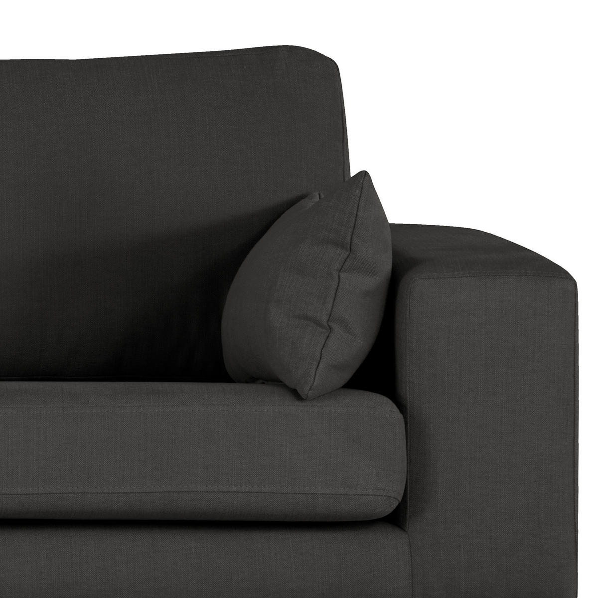 2-SITZER SOFA - Eichefarben/Anthrazit, Naturmaterialien/Eichenholz (197/81/88cm) - home24