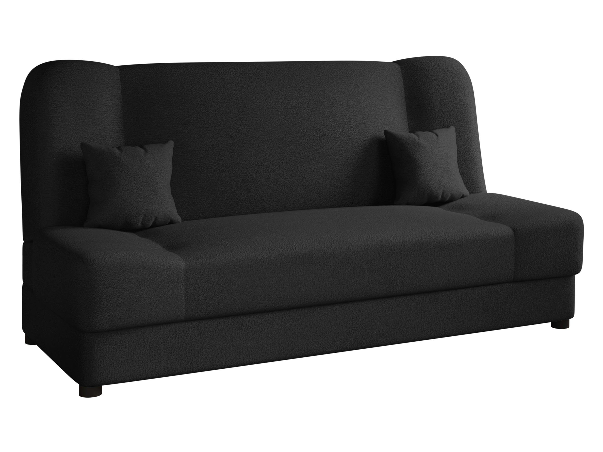 SCHLAFSOFA Jonas - Schwarz, Holz/Textil (195/86/87cm)