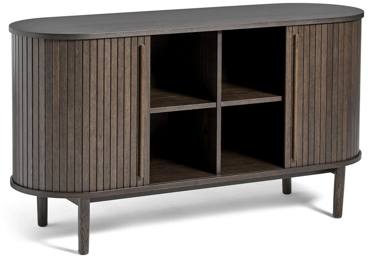 SIDEBOARD Meta 2-türig 140 cm - Dunkelbraun, Holz/Holzwerkstoff (140/76/45cm) - Selsey