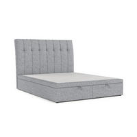 POLSTERBETT Kelsea mit Stauraum 140/200 cm Grau im Alta Stoff - Schwarz/Grau, Holz/Holzwerkstoff (140/200cm) - AltaBeds