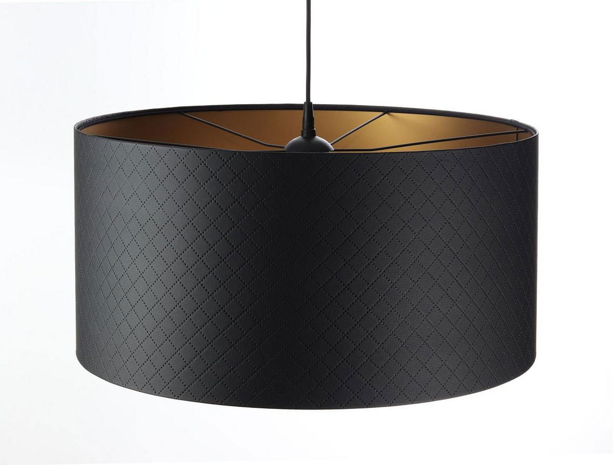 HÄNGELEUCHTE Gold 50/25 cm - Goldfarben/Schwarz, Kunststoff (50/0.8/25cm) - ONZENO