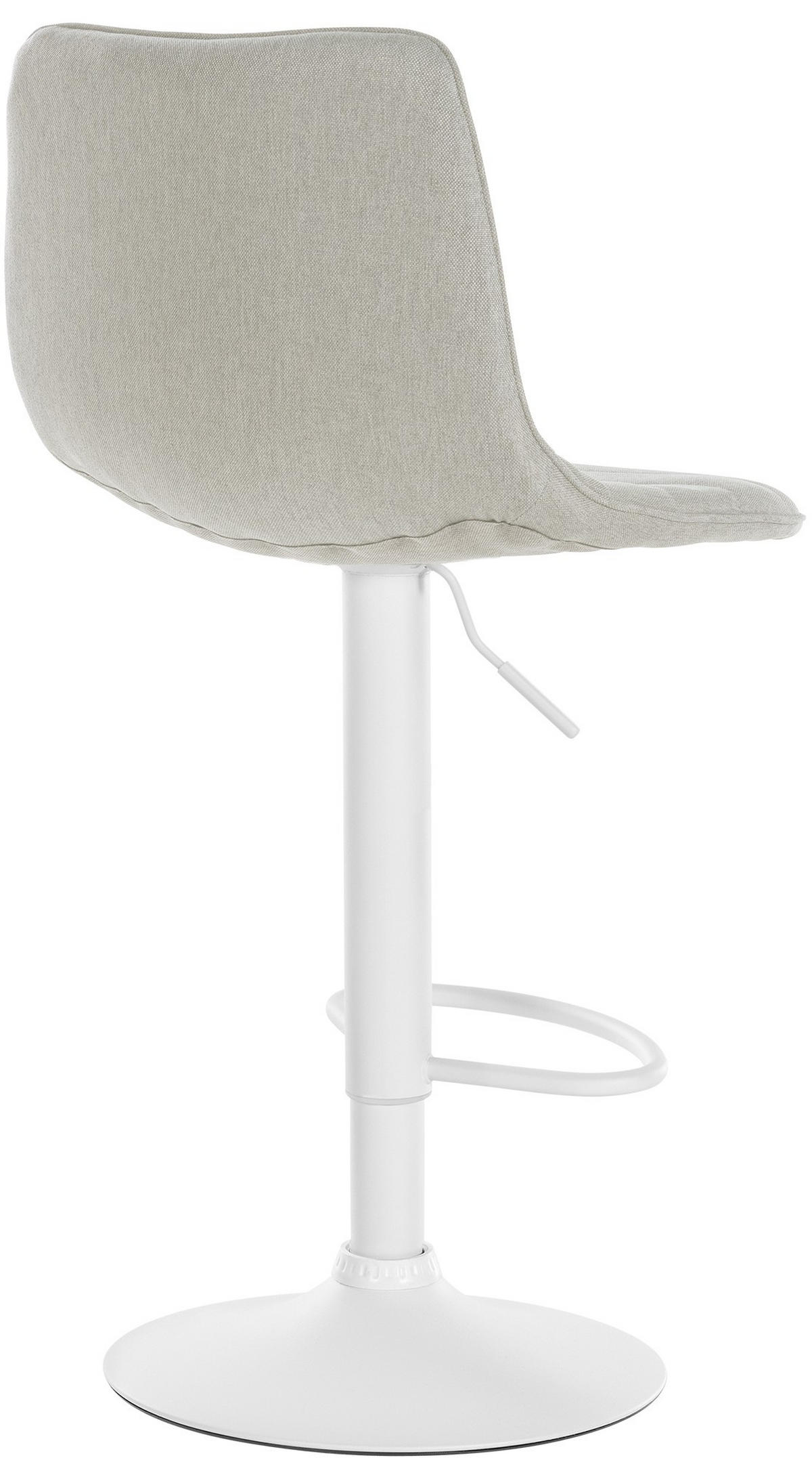 BARHOCKER 2er Set Stoff creme - Creme, Textil/Metall (45/89/46cm) - CLP