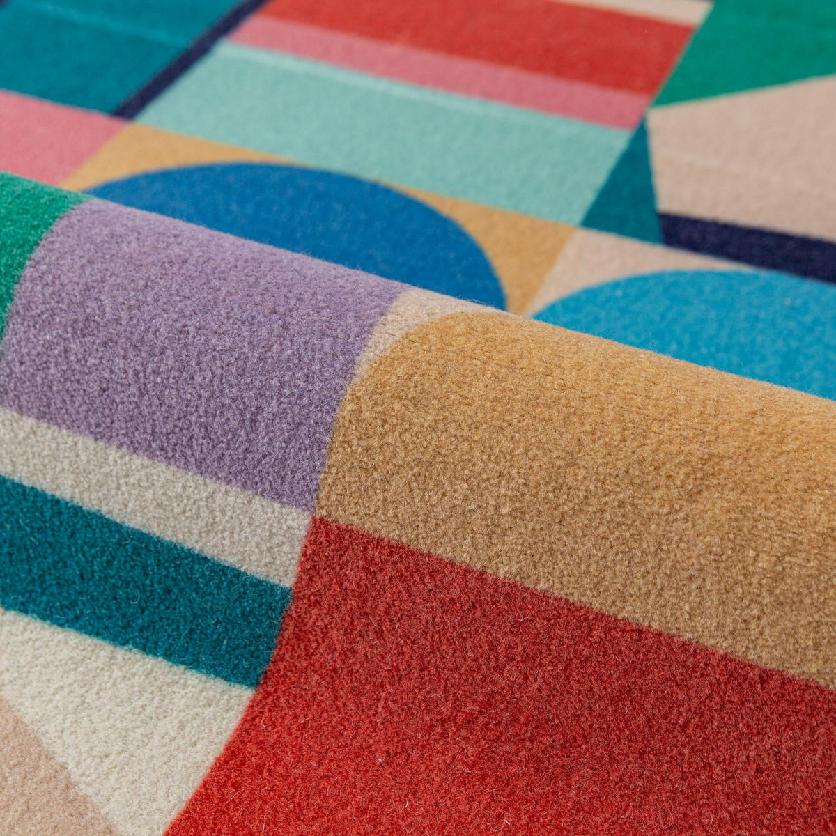 WOLLTEPPICH DAHLIA, geometrisch, aus Wolle, Bunt, 200 x 300 cm - Multicolor, Textil (300/200cm) - KADIMA DESIGN