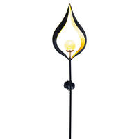 LED AUSSENLEUCHTE Bronze Solar Design - Bronzefarben, Metall (17.5/6/90cm) - Globo Lighting