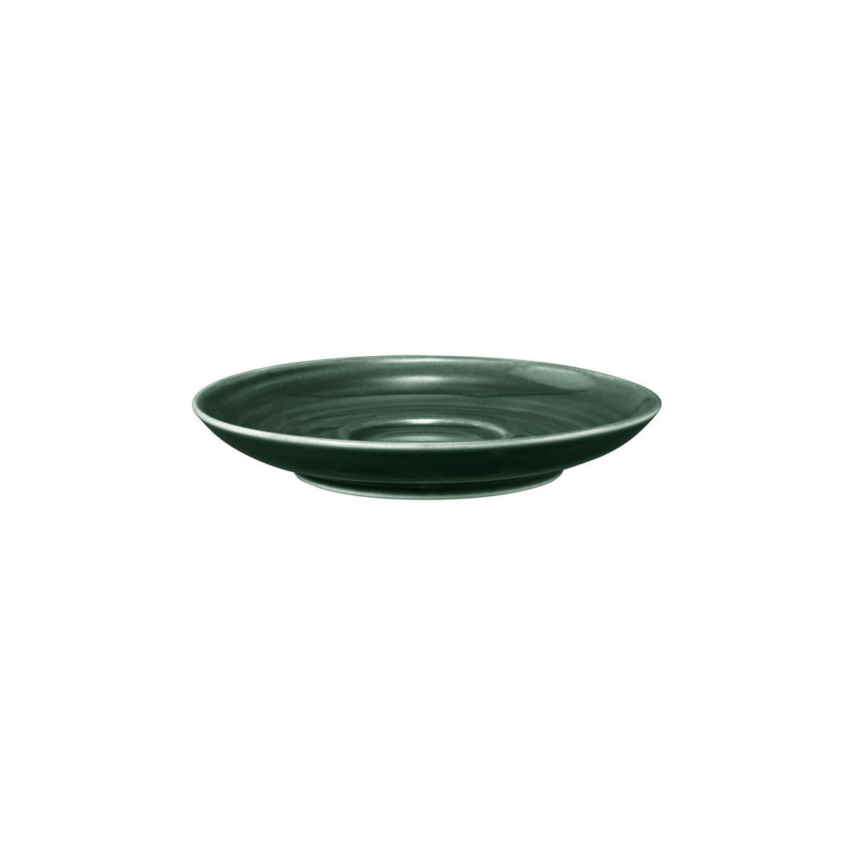 ESPRESSOUNTERTASSEN Terra Moosgrün ø 12 cm 6er Set - Dunkelgrün, Keramik (12cm) - Seltmann Weiden