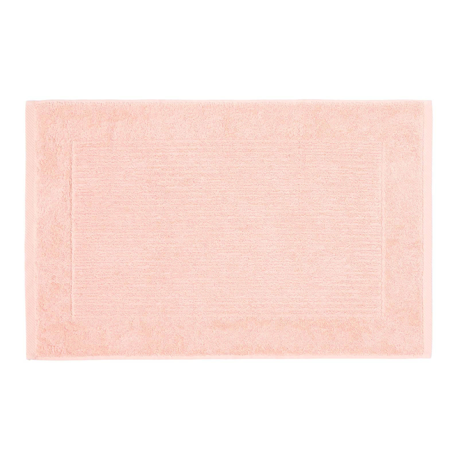 BADEMATTE Imperial 50/80 cm, Baumwolle - Koralle, Textil (50/80cm) - Homescapes