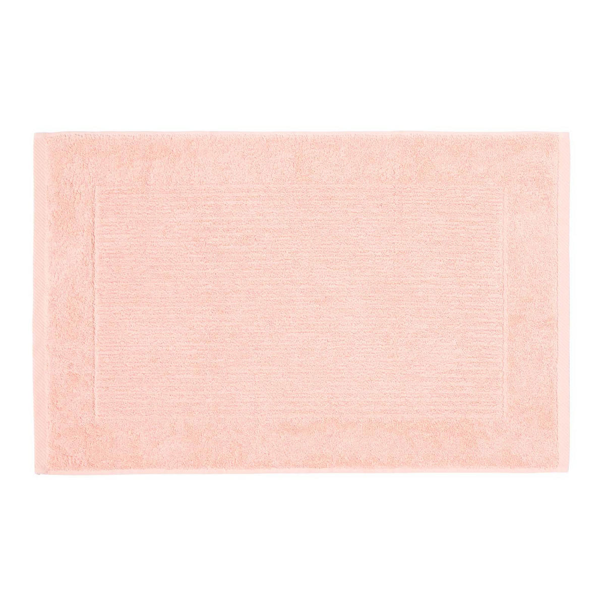 BADEMATTE Imperial 50/80 cm, Baumwolle - Koralle, Textil (50/80cm) - Homescapes