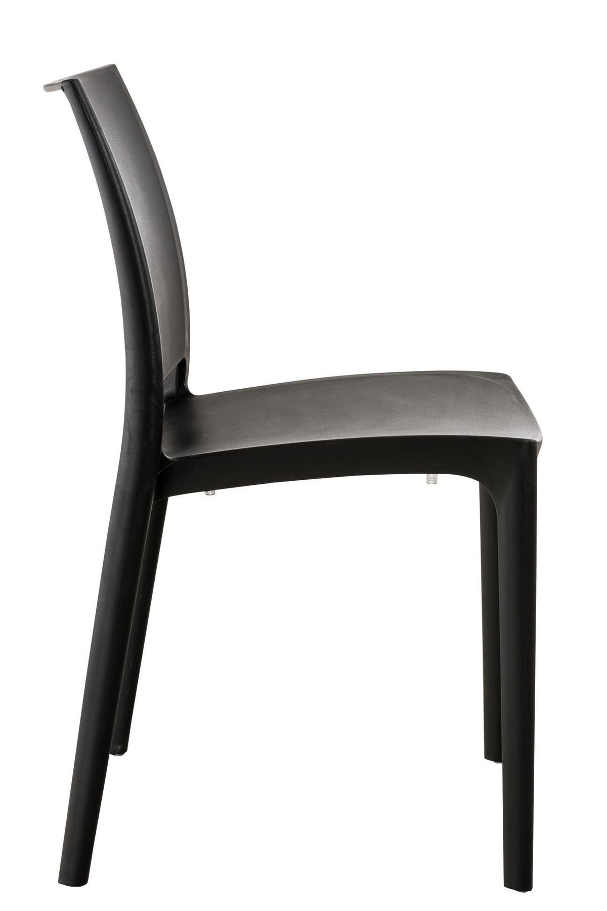GARTENSTUHL Kunststoff schwarz - Schwarz, Kunststoff (44/81/50cm) - CLP
