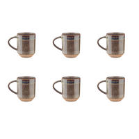 BECHER Genesis 400ml - 6er-Set - Basalt - Braun, Keramik (0.4L) - Björn